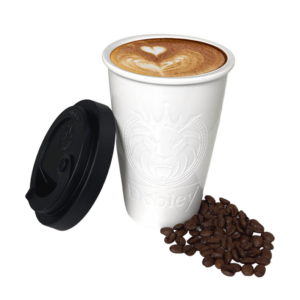Döbley Kaffeebecher to go aus Porzellan Schwarz